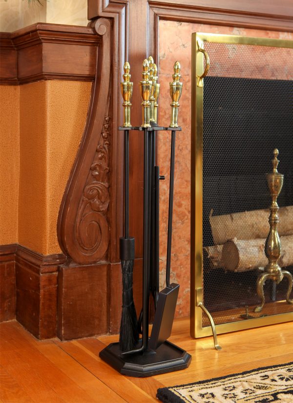 Polished Brass and Black Westford Tool Set by Minuteman - Image 4