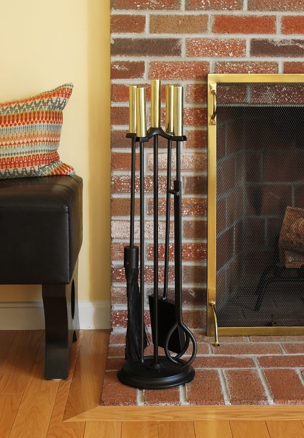 Polished Brass and Black Bedford Tool Set by Minuteman - Image 4