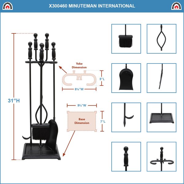 Black, Westminster Tool Set by Minuteman - Image 2