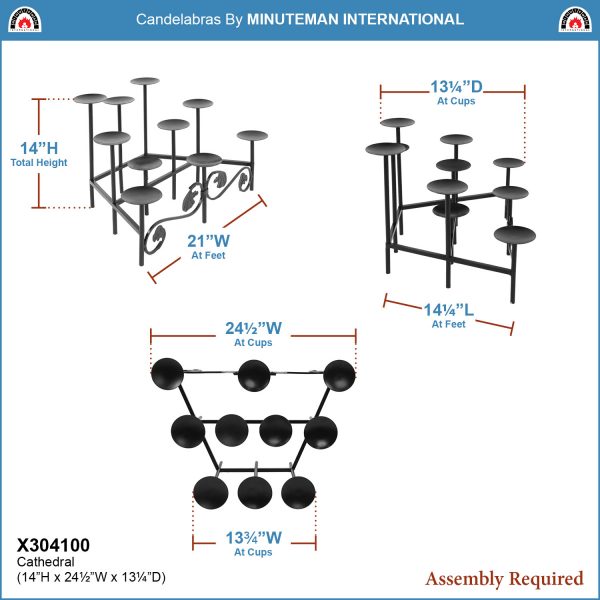 Cathedral Candelabra by Minuteman - Image 2