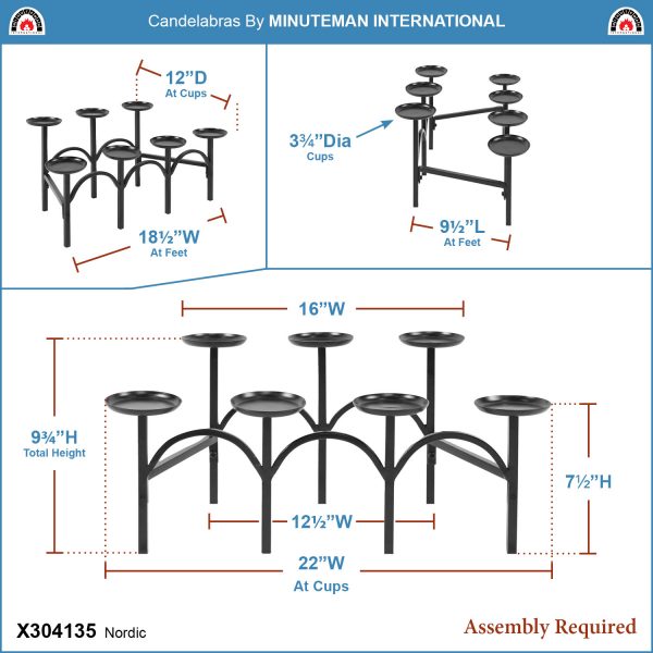 Nordic Candelabra by Minuteman - Image 2