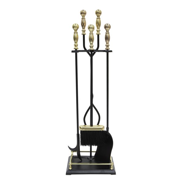 Black w/ Polished Brass, Oxford Tool Set by Minuteman
