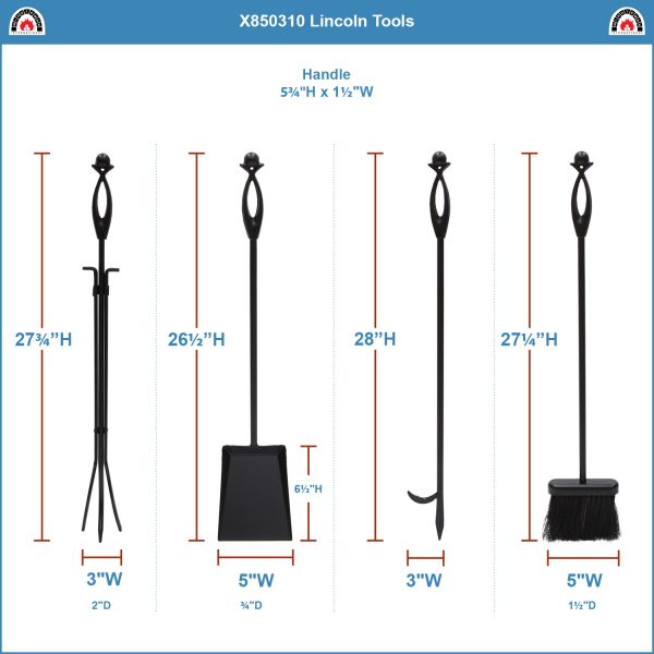 Lincoln Fireplace Tool Set by Minuteman - Image 3