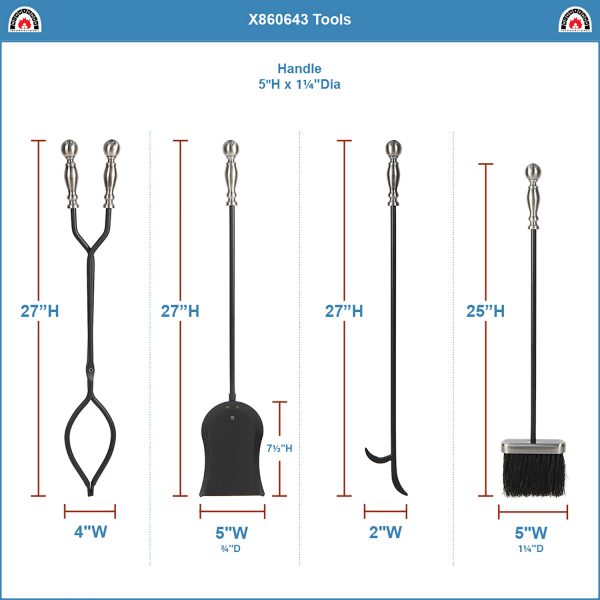 Boston Fireplace Tool Set by Minuteman - Image 2