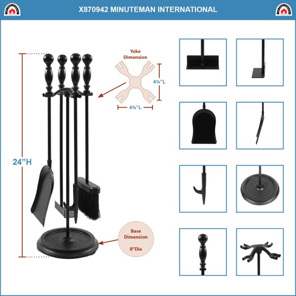 Black, Bolton Mini Tool Set by Minuteman - Image 2