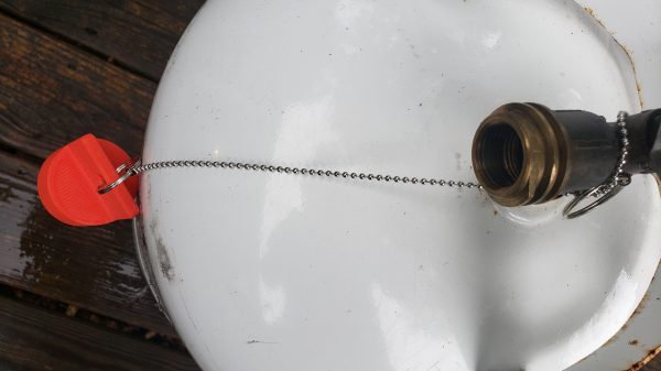 Hart's Hearth & Homestead Propane OPD Threaded Dust Cap w/SS Chain Tether, 2 Year Warranty, fits 20lb-40lb LP Tanks, for BBQ Grills, RV Campers, etc, **Made in USA** - Image 2