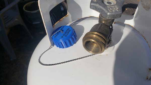 Premium QCC1 Propane Tank Cap for 5-40 lb Tanks - OPD Valve Dust Cover/Cap - Durable Plastic W/SS Chain Tether for LP Cylinder, Adapter, and Gauge Fitting for BBQ Grill, Gen, RV, + - Image 5