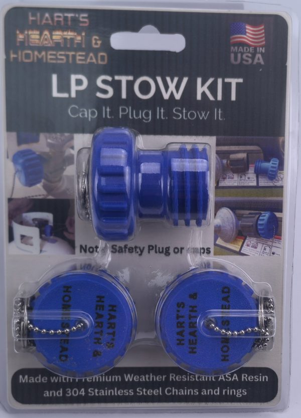 LP Stow Kit, 1 QCC1 Connector Plug and 2 OPD Valve Caps w/SS Chains.