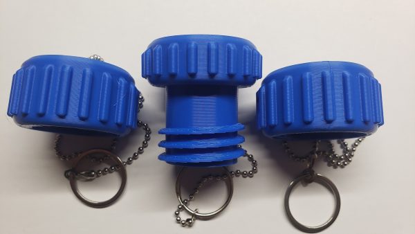 LP Stow Kit, 1 QCC1 Connector Plug and 2 OPD Valve Caps w/SS Chains. - Image 4