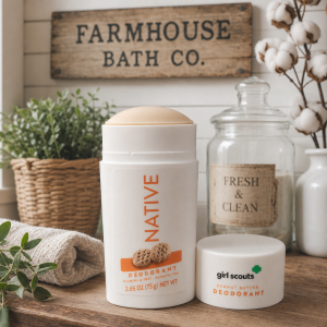 Native Peanut Butter Deodorant – Girl Scouts Edition 2.65oz | Limited Release | Aluminum‑Free | Paraben Free (3 PACK)