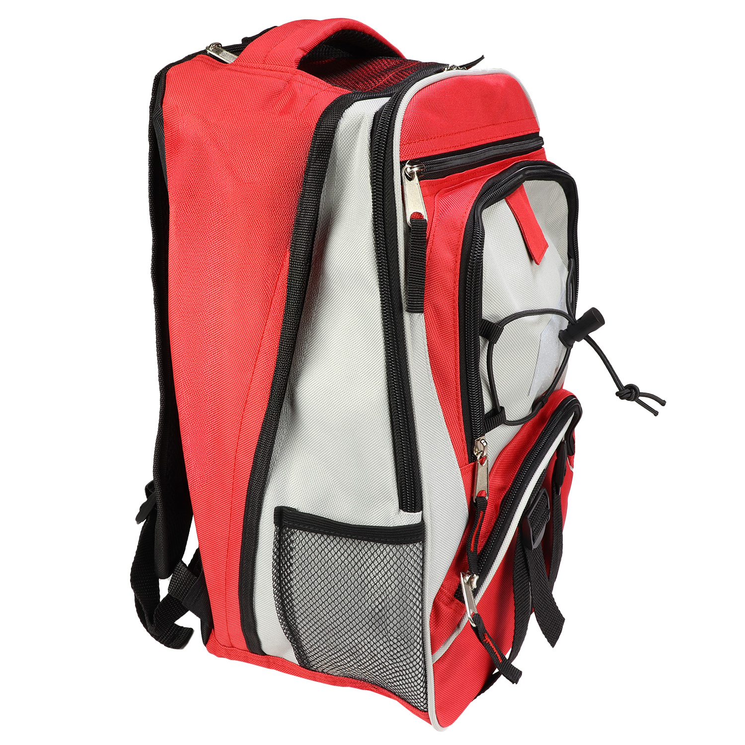 Elite Multi-pocket Hikers Backpack, Red - Image 2