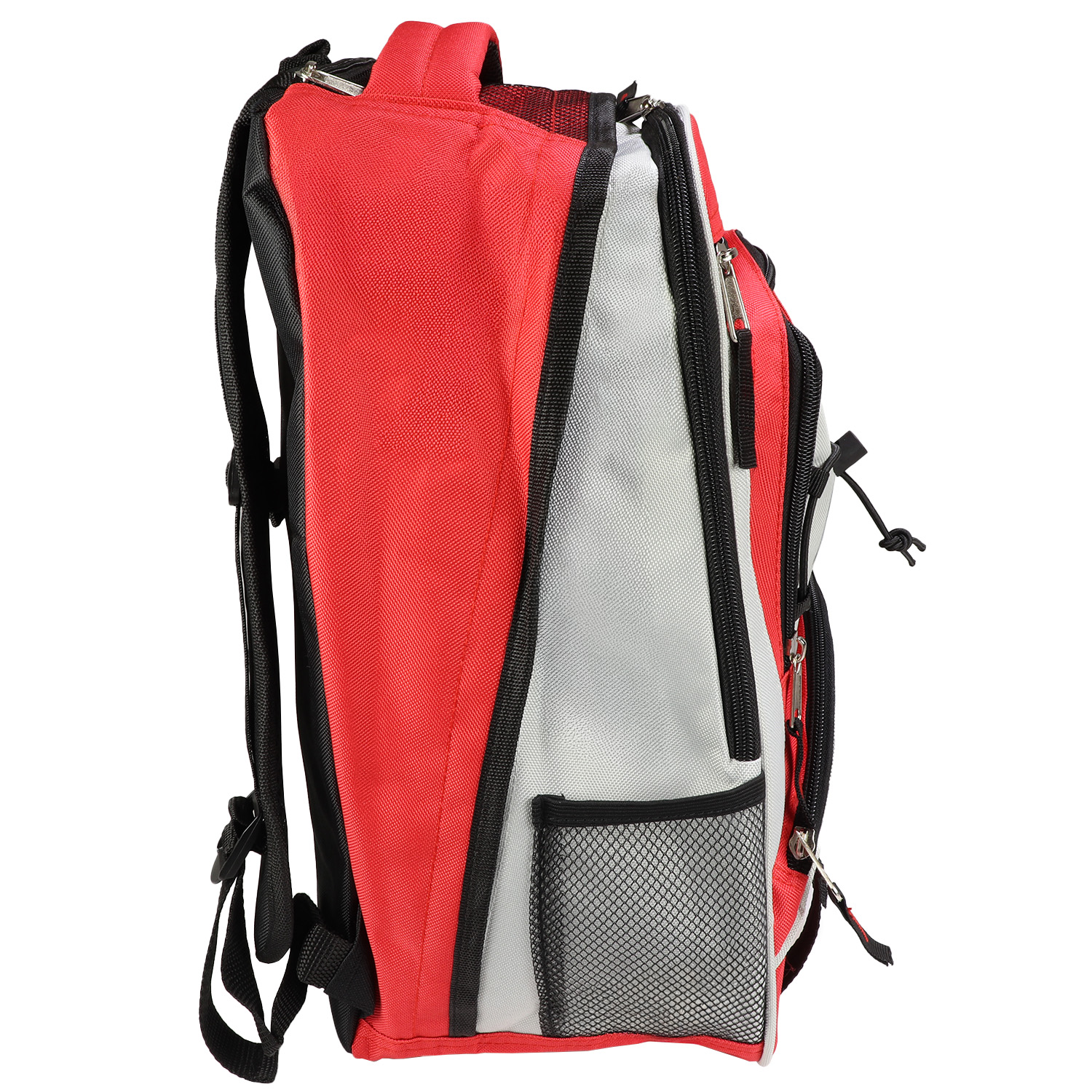 Elite Multi-pocket Hikers Backpack, Red - Image 3