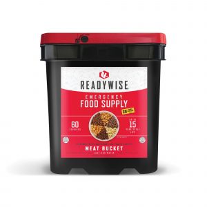 48 Serving Freeze Dried Meat Bucket + 40 Servings Of Rice