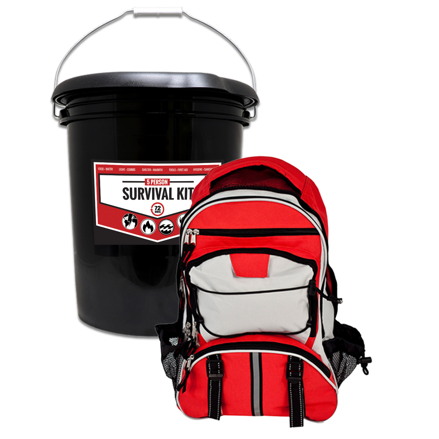 Bucket Survival Kit for 5 People - Image 2