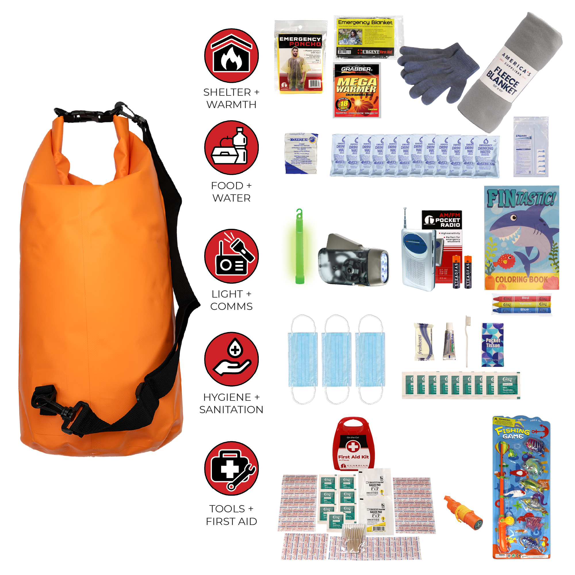 Survival Kit for Children, Dry Bag - Image 3
